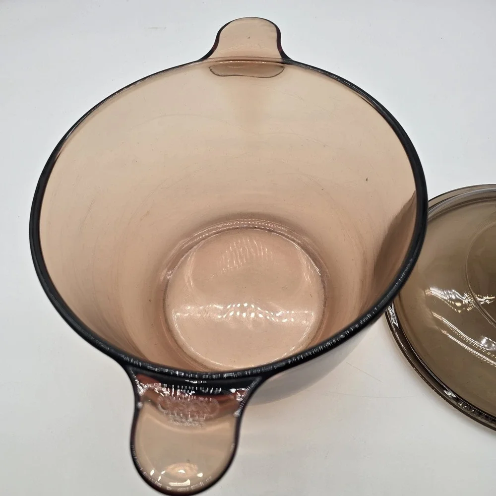 Corning‎ Vision Amber 4.5L Dutch Oven Stock Pot 5 Quart France w/V2.5C Lid